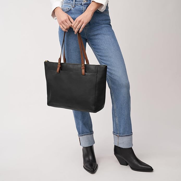 Chic Vogue Leather Laptop Tote for Women