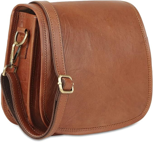 Chic Women's Leather Crossbody Sling Bag for Travel