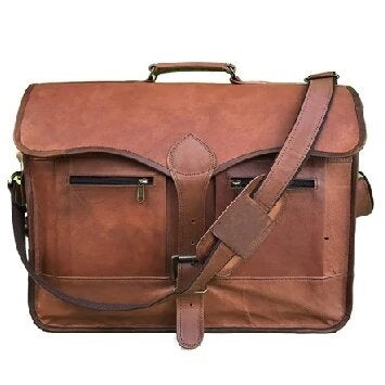 Classic Genuine Vintage Leather Messenger Bag