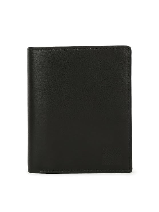 Contemporary Bi-Fold Wallet Crafted from Real Leather