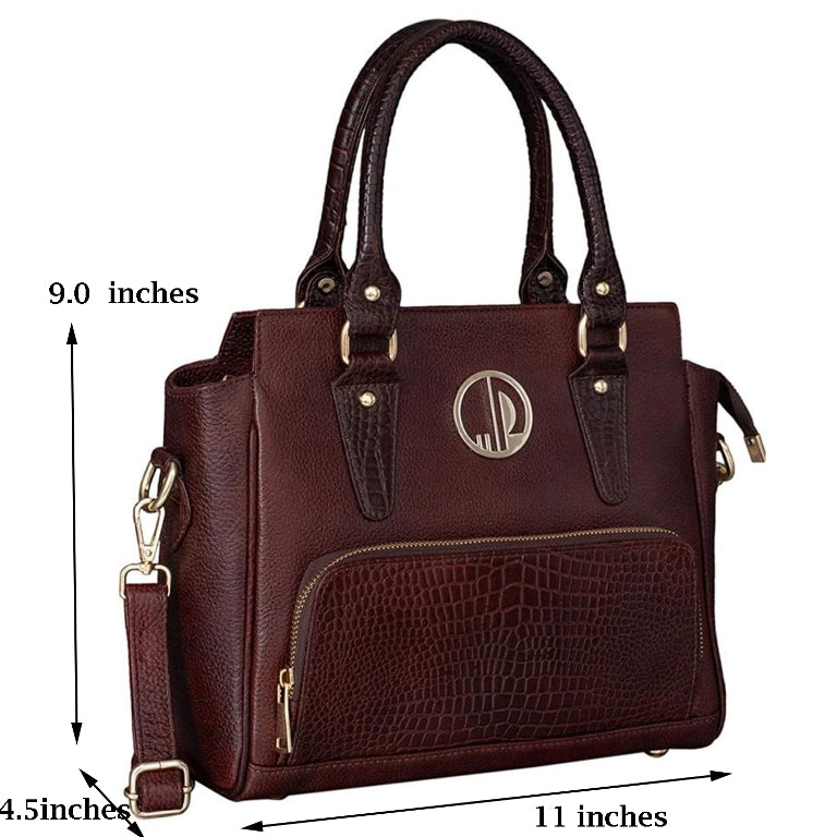 Elegant and Refined Lumina Genuine Leather Handbag