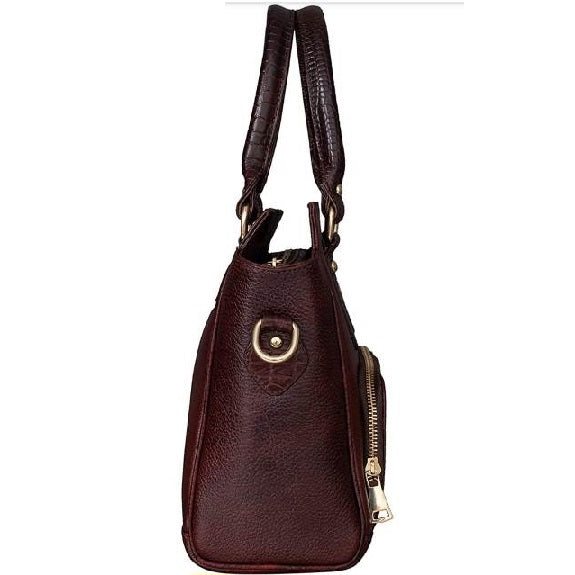 Elegant and Refined Lumina Genuine Leather Handbag