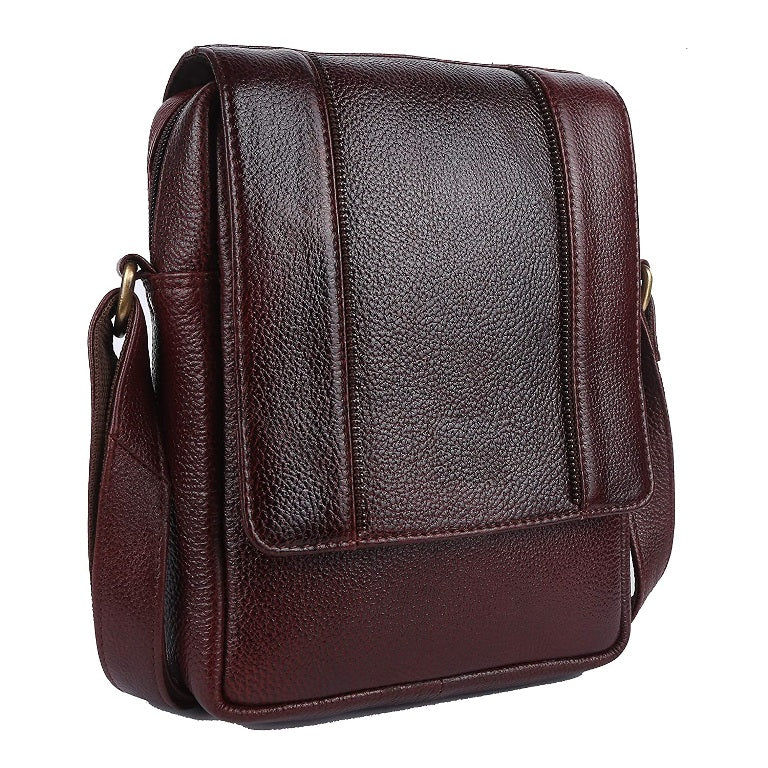 Genuine Leather Mini Messenger Bag Compact Sling Bag for Everyday Use