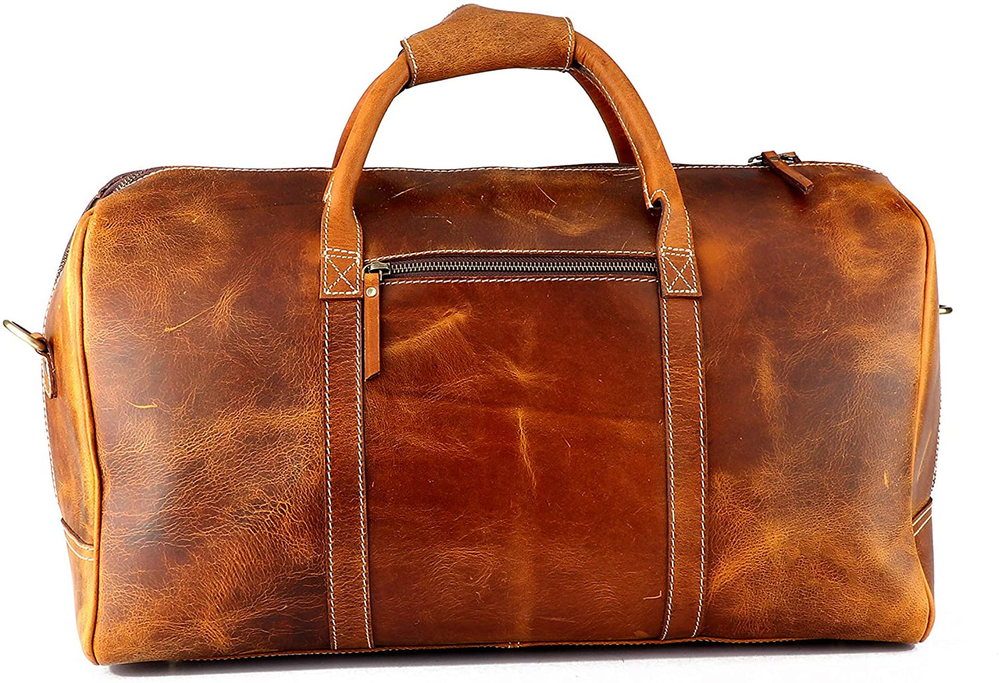 Handcrafted Full Grain Leather Duffle Bag