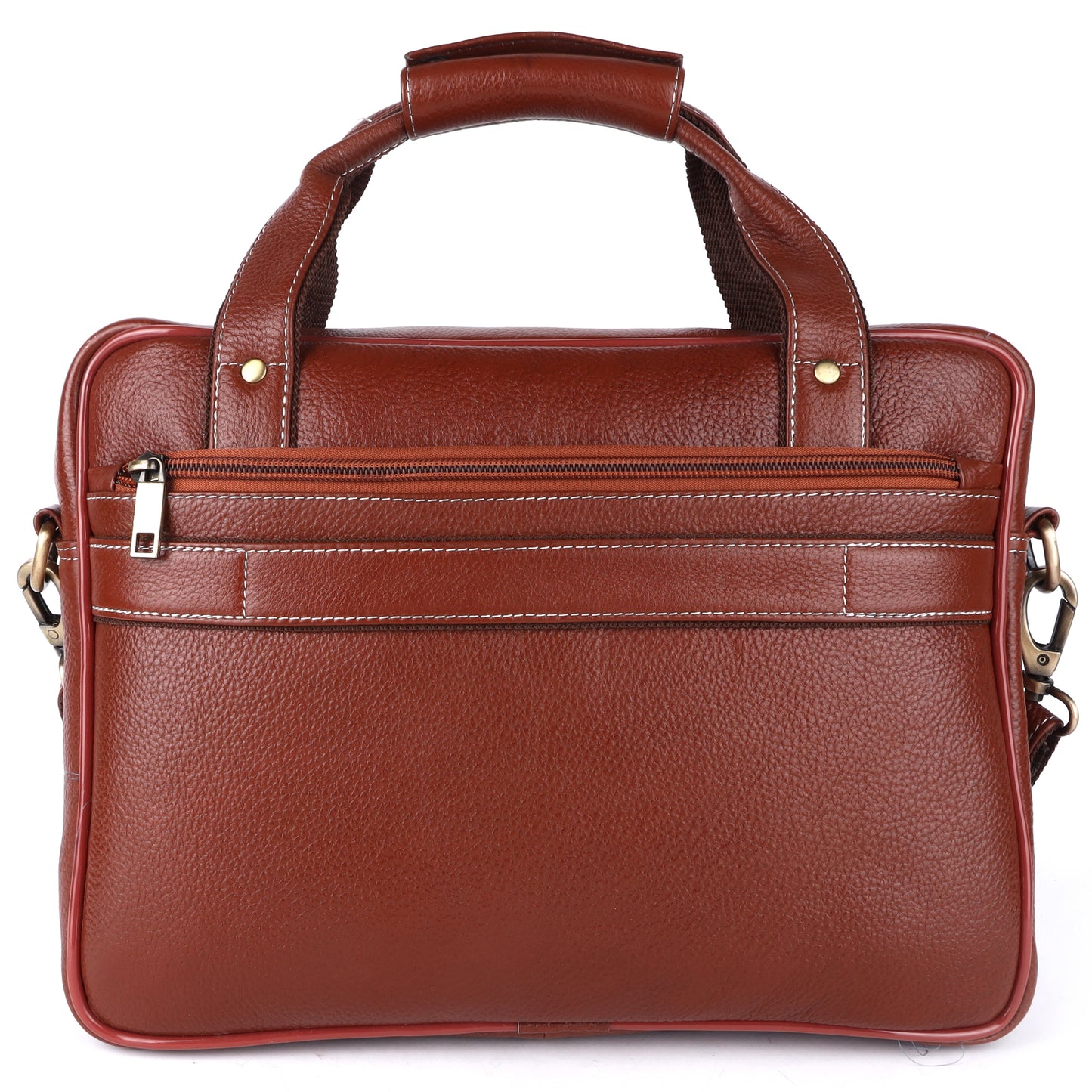 Men’s Classic Leather Messenger Briefcase – Perfect for Work & Travel