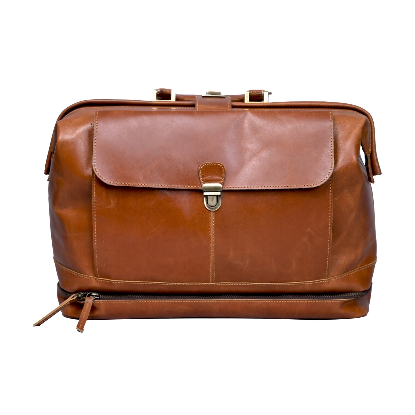 Men's Expandable Leather Doctor Bag