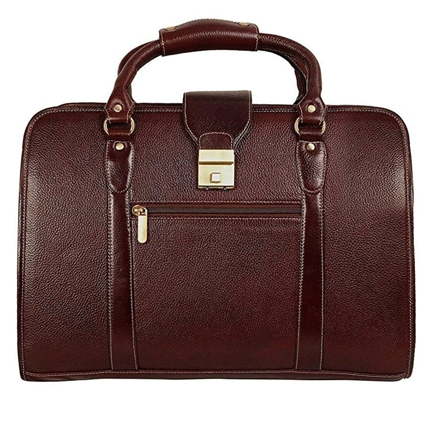 Men's Leather Laptop Briefcase Stylish Office Bag