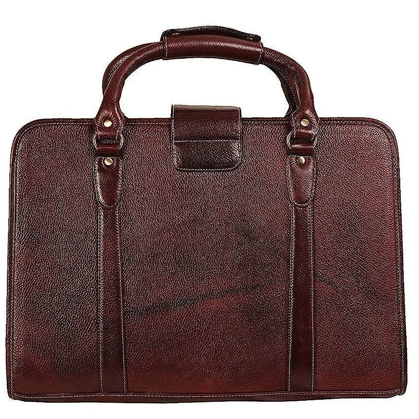 Men's Leather Laptop Briefcase Stylish Office Bag