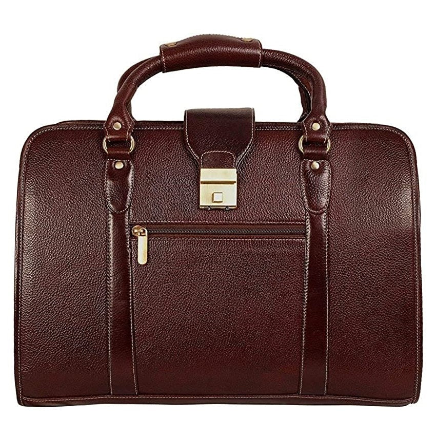 Men's Leather Laptop Briefcase Stylish Office Bag