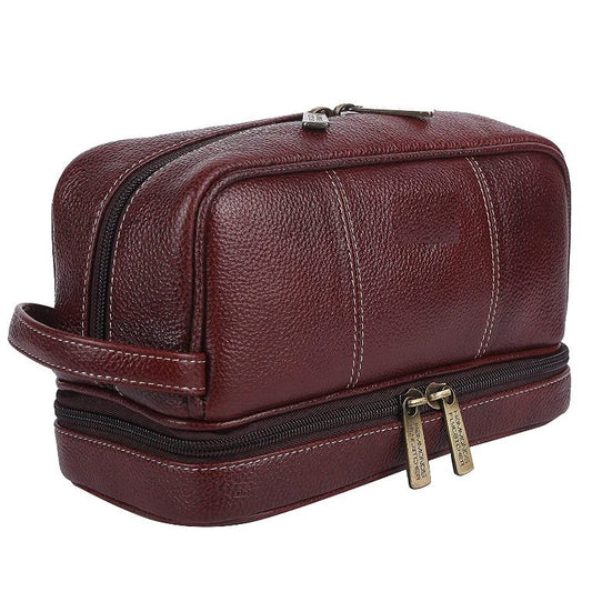 Premium Leather Toiletry Bag Professional Elegance for Travel