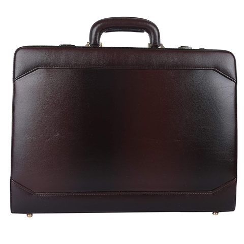 Premium Mahogany Leather Briefcase