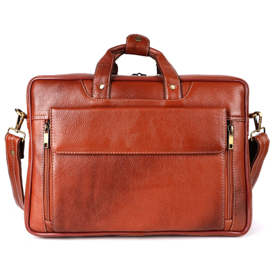 Premium Unisex Adult Briefcase Bag in Genuine Leather