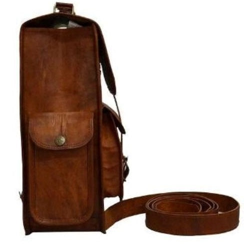 Unisex Leather Backpack  Men Women