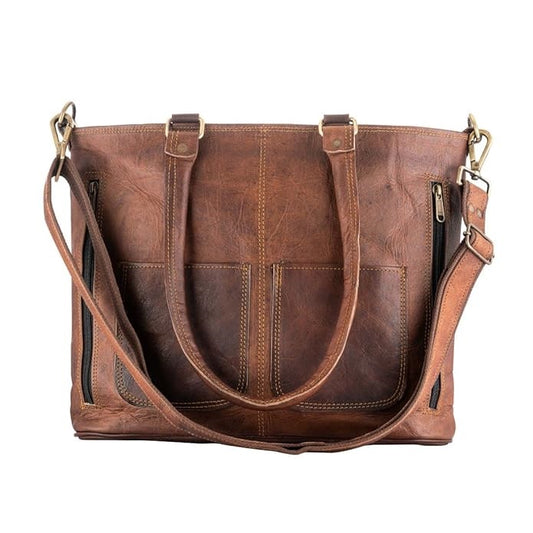 Urban Elegance Leather Laptop Tote bag