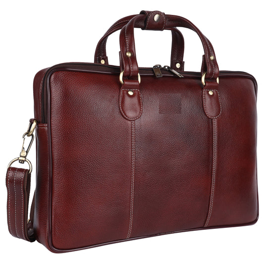 Vintage Leather Professional Brown Briefcase Bag