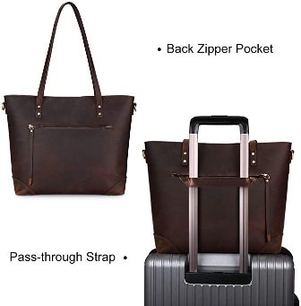 Leather Tote Handbag For Women