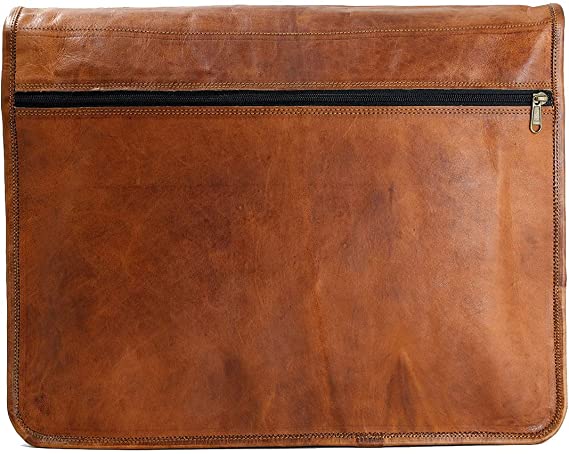 Full Flap Leather Messenger Bag