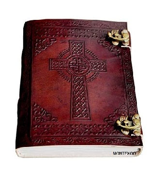 CELTIC CROSS LEATHER JOURNAL DIARY