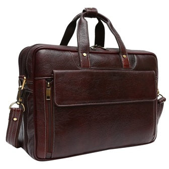 Classic Leather Messenger Briefcase Satchel Bag Men's