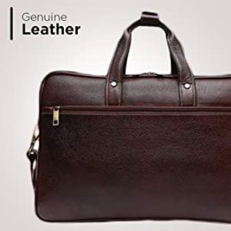 Classic Leather Messenger Briefcase Satchel Bag Men's