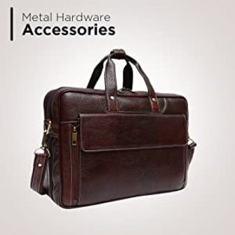 Classic Leather Messenger Briefcase Satchel Bag Men's