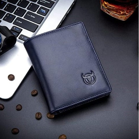 Genuine Leather RFID Blocking Bifold Wallet