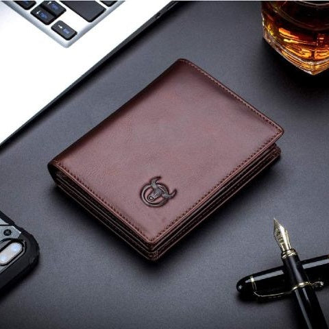 Genuine Leather RFID Blocking Bifold Wallet