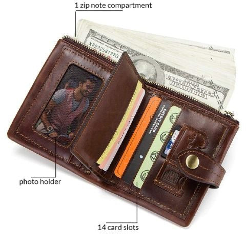 Genuine Leather RFID Protected Exclusive Wallet