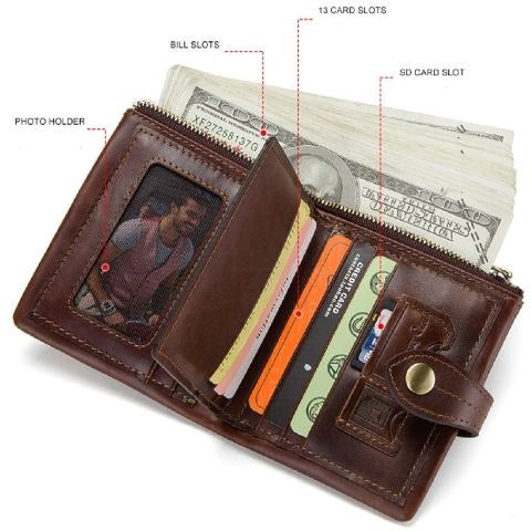 Genuine Leather RFID Protected Exclusive Wallet