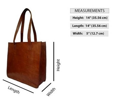 Genuine Leather Tote Bag Travel Handbag