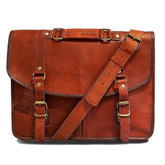  Genuine Leather messenger crossbody bag