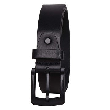 Genuine Men's Leather Belt Black