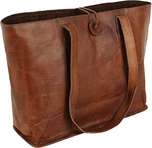 Handmade Tote Shoulder Leather Women Bag