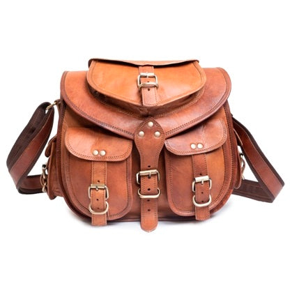 Leather Crossbody Shoulder Satchel Tote Bag