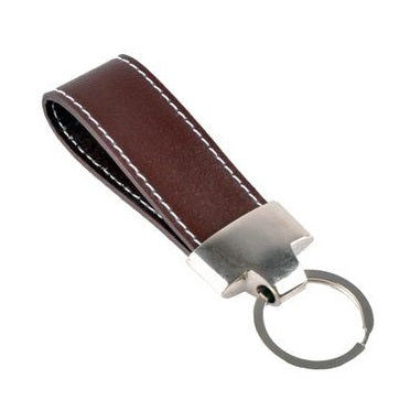 Leather Key Chain Works Brown