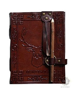 MONTEXOO LEATHER JOURNAL WITH PENCIL