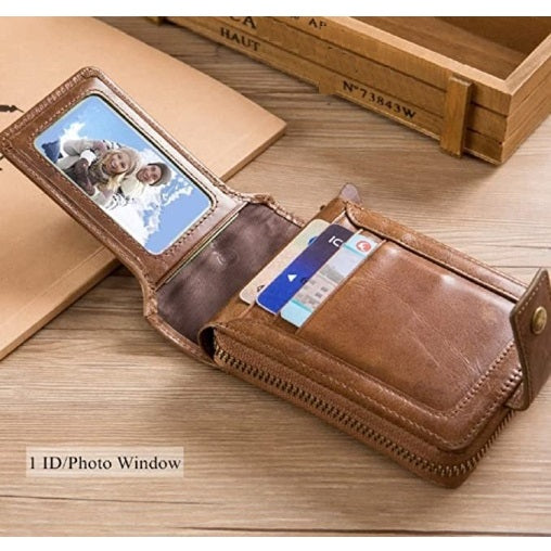 Men's Genuine Leather RFID Wallet