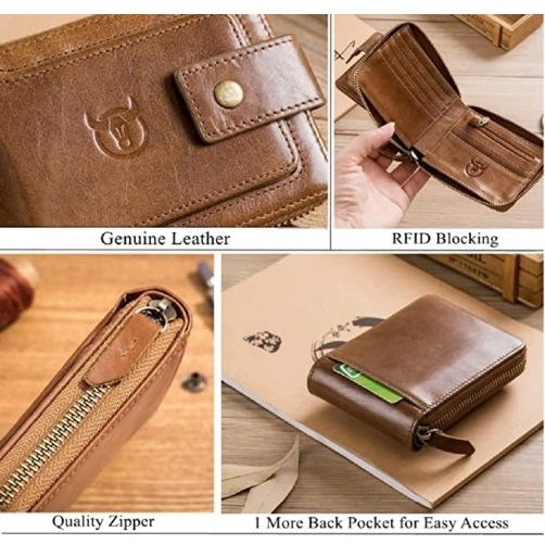 Men's Genuine Leather RFID Wallet