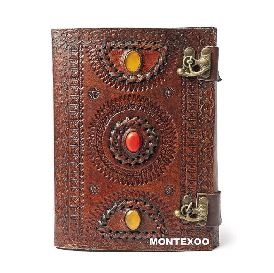 OLD ANTIQUE LEATHER NOTEBOOK JOURNAL