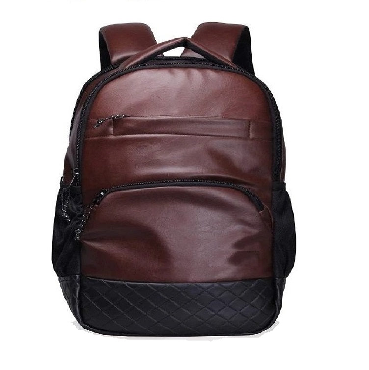 PU LEATHER BACKPACK FOR MEN WOMEN