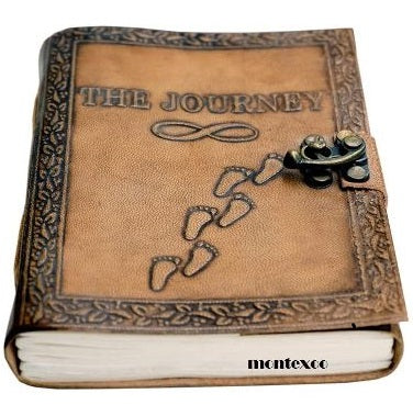 Personalized Leather Journal The Journey