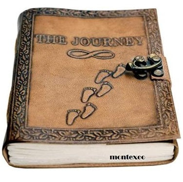 Personalized Leather Journal The Journey