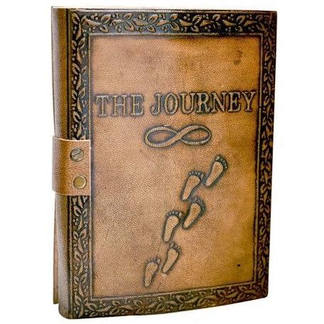 Personalized Leather Journal The Journey