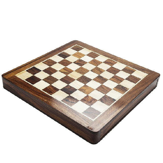 Premium Chessboard with Roman Brass Pieces