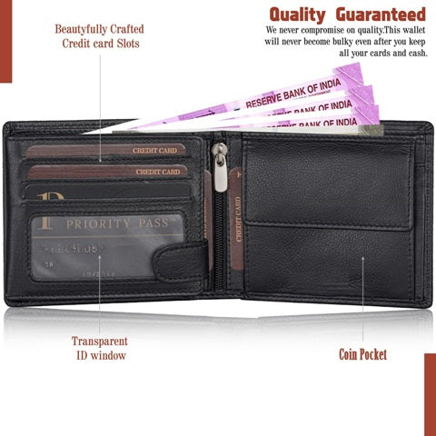 RFID Blocking Leather Wallet for Men