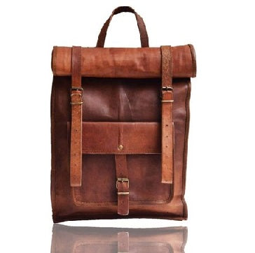 The Best leather Roll Top Backpack Bag 