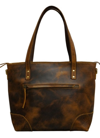 LEATHER TOTE HANDBAG FOR WOMEN PURSE