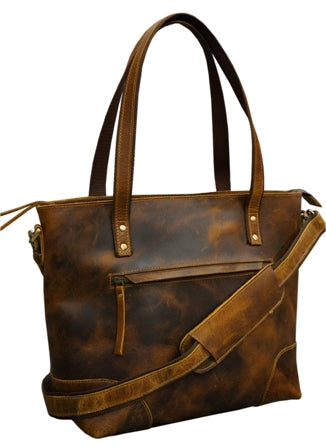 LEATHER TOTE HANDBAG FOR WOMEN PURSE